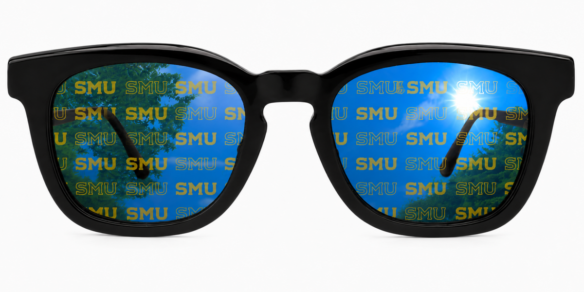 SMU Maverick Wayfarer sunglasses.