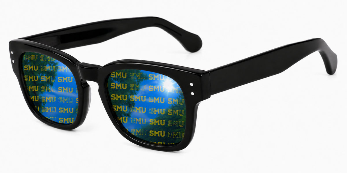 SMU Maverick Wayfarer sunglasses.