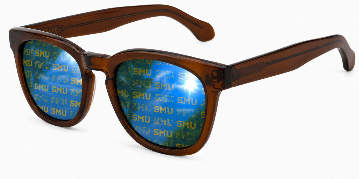 SMU Maverick Wayfarer sunglasses.