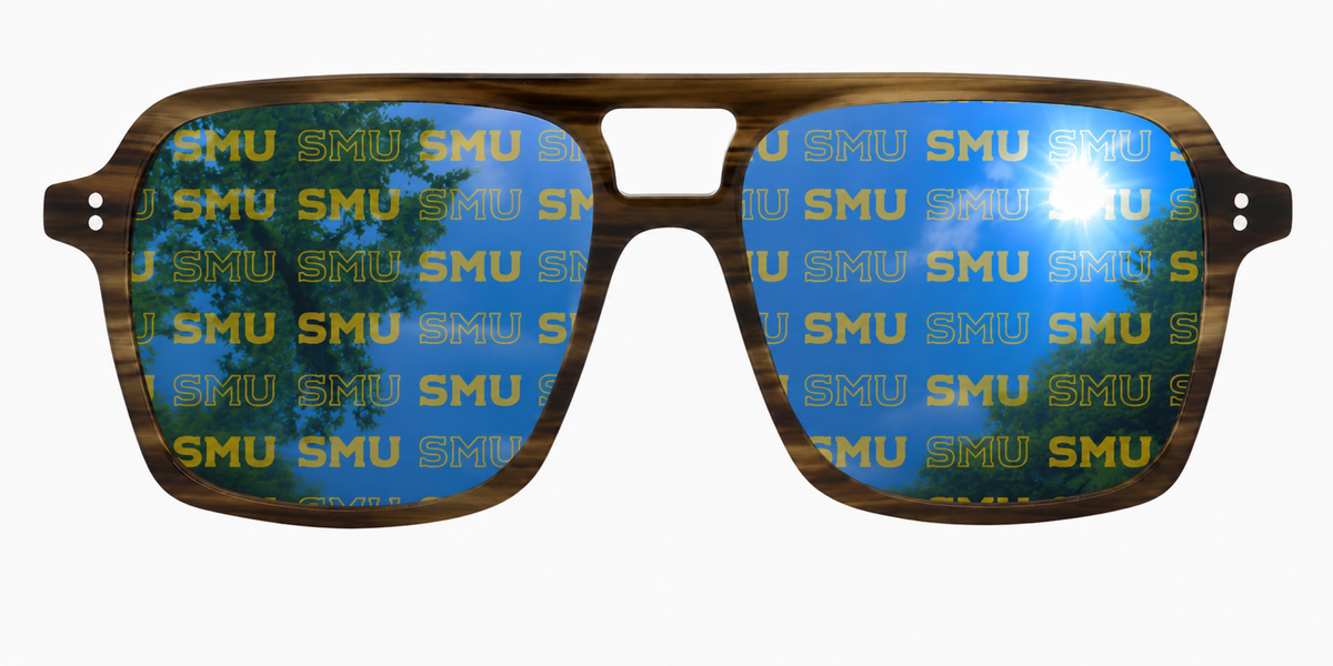 SMU Wayfarer sunglasses.