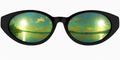 UNT Black Icon Multi Logo sunglasses.