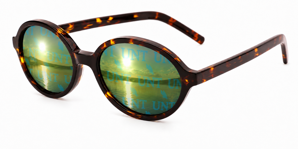 UNT Tortoise Icon Multi Logo sunglasses.
