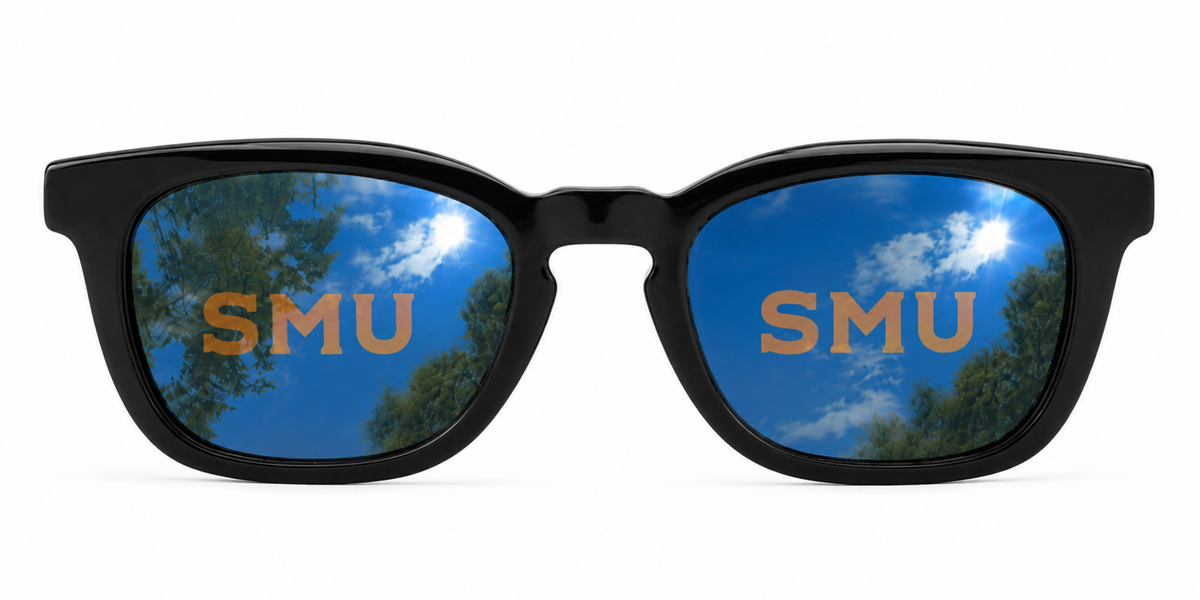 SMU Maverick Wayfarer sunglasses.