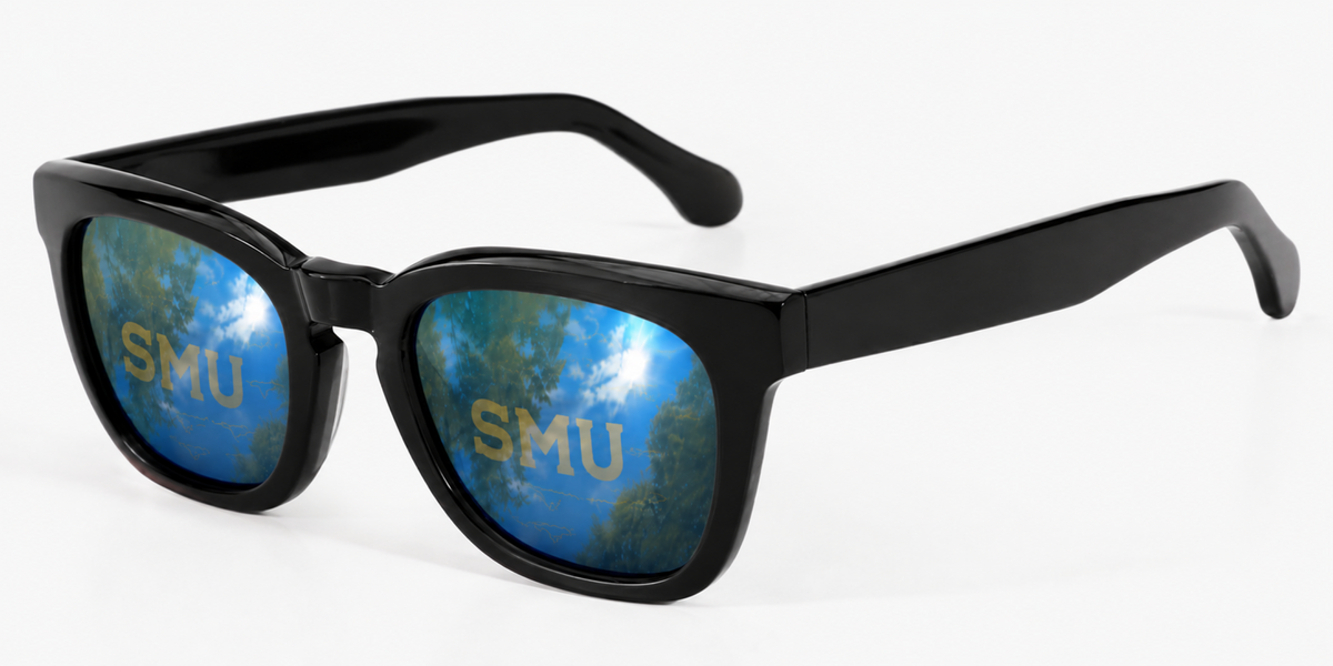 SMU Maverick Wayfarer sunglasses.