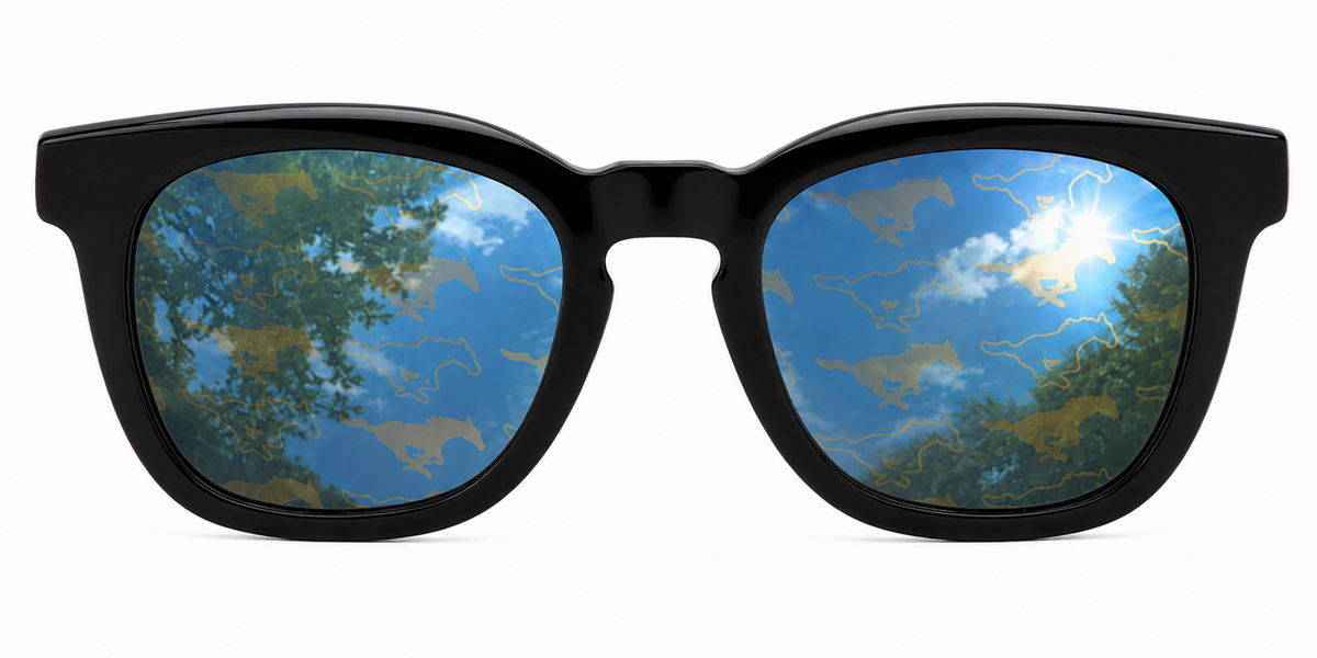 SMU Maverick Wayfarer sunglasses.