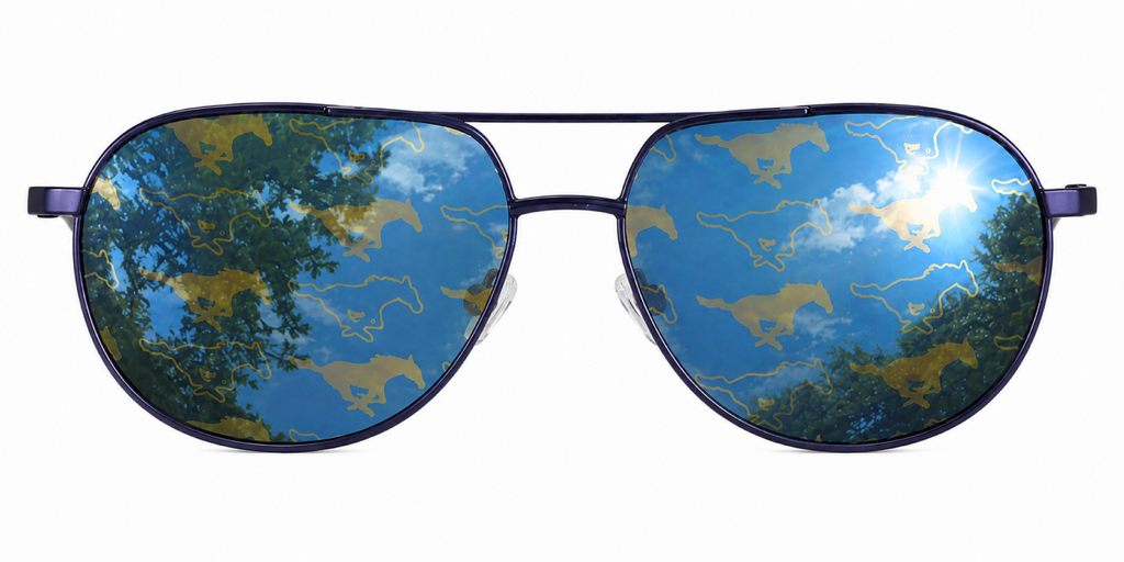 SMU Venture Aviator sunglasses.
