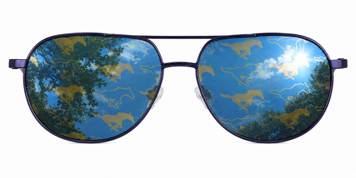 SMU Venture Aviator sunglasses.