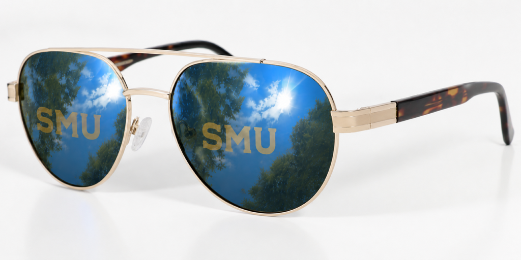 SMU Venture Aviator sunglasses.