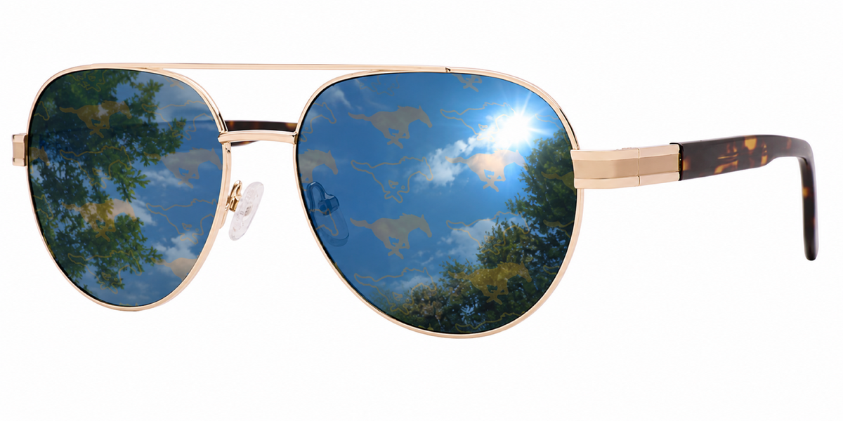 SMU Venture Aviator sunglasses.