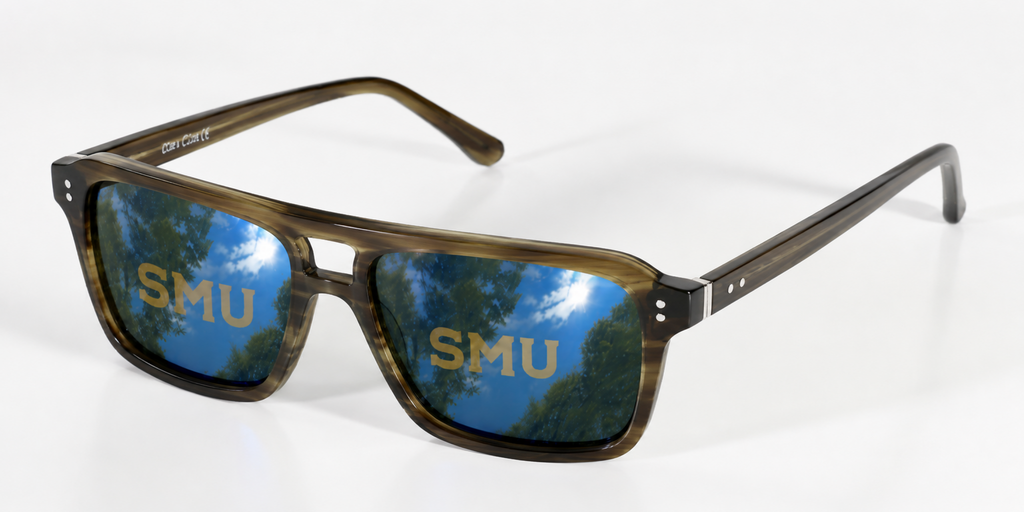 SMU Wayfarer sunglasses.