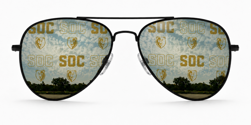 South Oak Cliff Venture Aviator sunglasses.