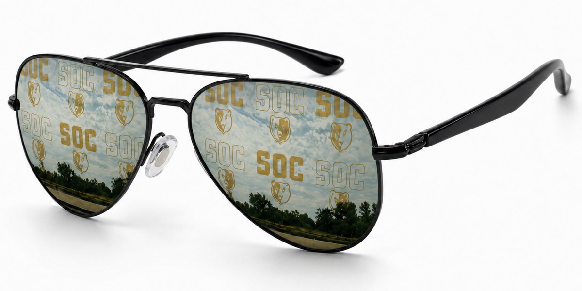 South Oak Cliff Venture Aviator sunglasses.