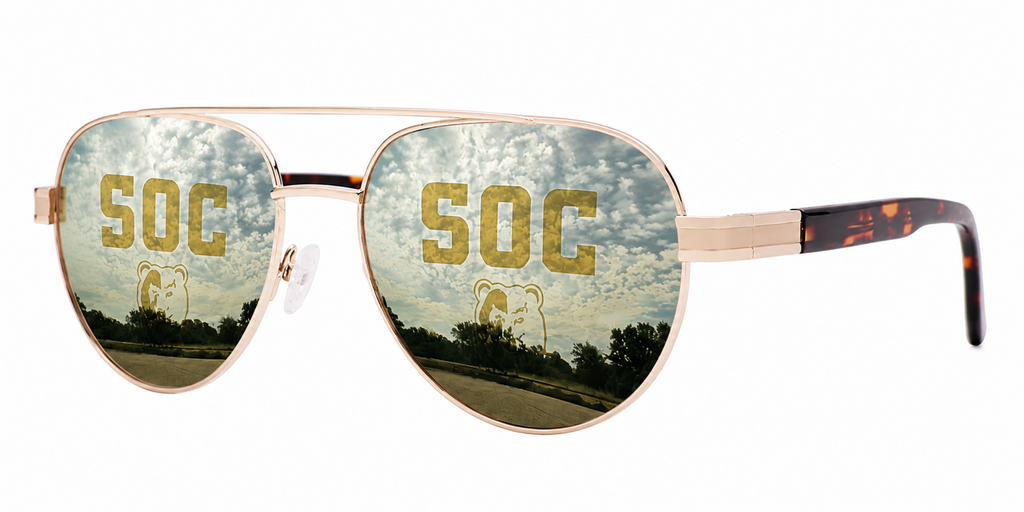 South Oak Cliff Venture Aviator sunglasses.