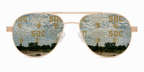South Oak Cliff Venture Aviator sunglasses.