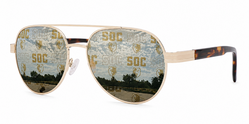 South Oak Cliff Venture Aviator sunglasses.